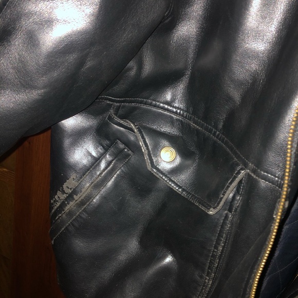 Men’s leather jacket - Picture 3 of 6
